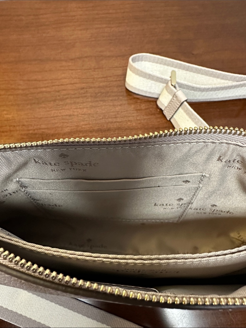 kate spade Pebbled Leather Crossbody - Light Taupe - Picture 10 of 11